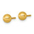 Sterling Silver Gold-Tone Polished 4.75 mm Ball Stud Earrings, 4.8 mm Long - View 2
