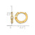 Sterling Silver Gold-Tone Polished Round and Oval Cubic Zirconia Round Hinged Hoop Earrings, 11.2 mm - View 3