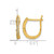 Sterling Silver Gold-Tone Polished Cubic Zirconia Hoop Earrings, 15.6 mm - View 3