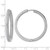 Sterling Silver Rhodium-Plated In and Out Cubic Zirconia Pave 3.7 x 39 mm Hinged Hoop Earrings, 39.1 mm Long - View 3