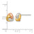 Sterling Silver Gold-Tone and Rose-Tone Polished Love Knot Stud Earrings, 8.1 mm - View 3
