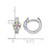 Sterling Silver Rhodium-Plated Children'S Purple, Yellow and Pink Enamel Flower Hinged Hoop Earrings, 11 mm - View 3
