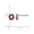 Sterling Silver Rhodium-Plated Children'S Brown with Pink and White Enamel Sprinkled Donut Stud Earrings, 5.9 mm - View 3