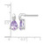 Sterling Silver Rhodium-Plated Polished Pear Amethyst Teardrop Stud Earrings, 13.35 mm - View 3