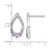 Sterling Silver Rhodium-Plated Polished Amethyst Teardrop Post Dangle Earrings, 18.25 mm - View 3