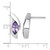 Sterling Silver Rhodium-Plated Polished Marquise Amethyst Drop Stud Earrings, 18.15 mm - View 3