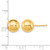 Sterling Silver Gold-Tone Polished 9 mm Ball Stud Earrings - View 3