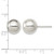 Sterling Silver Polished 10 mm Ball Stud Earrings - View 2