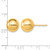 Sterling Silver Gold-Tone Polished 10 mm Ball Stud Earrings - View 3