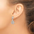 Sterling Silver Cubic Zirconia Antique Style Drop Earrings, 32 mm - View 3