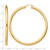 Sterling Silver Flash Gold and Silver-Tone 4 mm Round Hoop Earrings, 72 mm Long - View 2