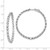 Sterling Shimmer Sterling Silver Rhodium-Plated 54 Stone 3.5 mm Cubic Zirconia In and Out Round Hinged Hoop Earrings, 47 mm Long - View 4