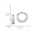 Sterling Silver Rhodium-Plated Cubic Zirconia Hinged Hoop Earrings, 10 mm - QE9251 - View 4