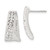 Sterling Silver Stellux Crystal Post Dangle Earrings, 20 mm