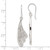 Sterling Silver Stellux Crystal Wing Dangle French Wire Earrings, 45 mm - View 3
