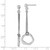 Sterling Silver Rhodium-Plated Polished Abstract Chain Dangle Earrings, 51 mm - View 3