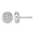 Sterling Silver Rhodium-Plated Cubic Zirconia Round Cluster Stud Earrings