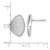 Sterling Silver Rhodium-Plated Scratch Finish Fancy Abstract Stud Earrings, 15.9 mm - View 3