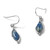 Sterling Silver Rhodium-Plated Polished Fancy Marquise Kyanite Cabochon Dangle Shepherd Hook Drop French Wire Earrings, 34.3 mm - View 4