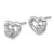 Sterling Silver Rhodium-Plated Polished Heart Inside Heart Stud Earrings, 18.9 mm - View 2