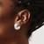 Sterling Silver Rhodium-Plated Radiant Essence Hoop Earrings, 15 mm - View 3