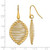 Sterling Silver Gold-Tone Shepherd Hook Drop French Wire Earrings, 46 mm - View 4
