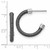 Ruthenium-Plated Sterling Silver Rhodium & Ruthenium Textured Hoop Earrings, 22.5 mm - View 3