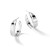Rhodium-Plated Sterling Silver Polished Fancy Post Hoop Earrings, 32 mm - View 5