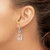 Rhodium-Plated Sterling Silver & Rose-Tone Mother of Pearl Tree of Life Dangle French Wire Earrings, 39.5 mm - View 3