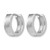 Sterling Silver Rhodium-Plated Radiant Essence Textured Huggie Hoop Earrings, 13 mm - View 2
