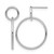 Sterling Silver Rhodium-Plated Polished Post Dangle Earrings, 33.73 mm