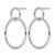 Sterling Silver Rhodium-Plated Polished Post Dangle Earrings, 33.73 mm - View 2