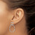 Sterling Silver Rhodium-Plated Polished Post Dangle Earrings, 33.73 mm - View 3