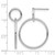 Sterling Silver Rhodium-Plated Polished Post Dangle Earrings, 33.73 mm - View 4