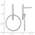 Sterling Silver Rhodium-Plated Radiant Essence Diamond-Cut Post Dangle Earrings, 36 mm - View 4