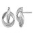 Sterling Silver Rhodium-Plated Polished Post Drop Earrings, 23.19 mm
