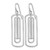 Sterling Silver Rhodium-Plated Polished & Brushed Dangle French Wire Earrings, 53.7 mm - View 2