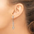 Sterling Silver Rhodium-Plated Polished Drop Earrings, 48 mm - View 3