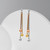 Sterling Silver Rose & Yellow Rose Gold-Tone Post Dangle Earrings, 60 mm - View 5