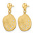 Sterling Silver Radiant Essence Gold-Tone Cubic Zirconia Dangle Earrings, 26 mm - View 2