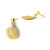 Sterling Silver Radiant Essence Gold-Tone Cubic Zirconia Dangle Earrings, 26 mm - View 5