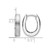 Radiant Essence Sterling Silver Rhodium-Plated Diamond-Cut Brushed Oval Hoop Earrings, 15.45 mm - View 4