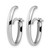 Sterling Silver Rhodium-Plated Polished J-Hoop Earrings, 23.5 mm - View 2