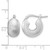 Sterling Silver Rhodium-Plated Sparkle Hoop Earrings, 16.2 mm - View 4