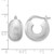 Sterling Silver Rhodium-Plated Sparkle Hoop Earrings, 18.74 mm - View 4