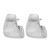 Sterling Silver Rhodium-Plated Etched J-Hoop Earrings, 22.5 mm - View 2