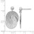 Sterling Silver Rhodium-Plated Etched Circles Dangle Earrings, 26.65 mm - View 4