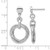 Sterling Silver Rhodium-Plated Circles Post Dangle Earrings, 29.5 mm - View 4