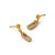 Sterling Silver Gold-Tone Polished Cubic Zirconia Dangle Earrings, 19.8 mm - View 5