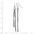 Sterling Silver Rhodium-Plated Twist Texture Wrapped 2-Strand Twist Dangle French Wire Earrings, 69 mm - View 4